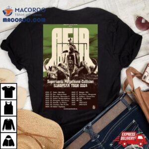 Acid Mammoth Supersonic Megatehna Collision European Tour Tshirt