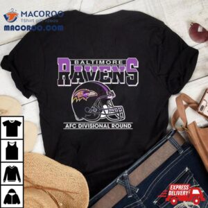 Afc Divisional Round Baltimore Ravens Helmet 2024 T Shirt