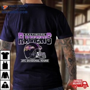 Afc Divisional Round Baltimore Ravens Helmet Tshirt