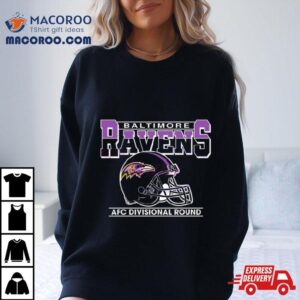 Afc Divisional Round Baltimore Ravens Helmet Tshirt