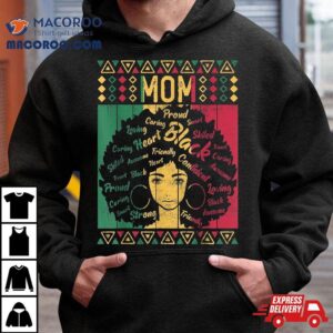 Afro African American Mom Black History Month Mother Tshirt