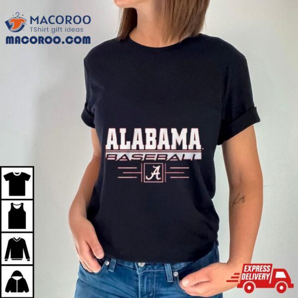 Alabama Baseball Stack University Of Alabama Logo Shirt