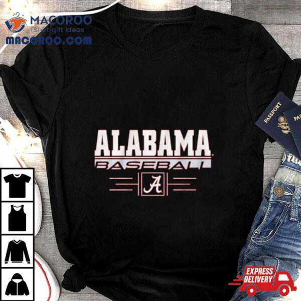 Alabama Baseball Stack University Of Alabama Logo Shirt