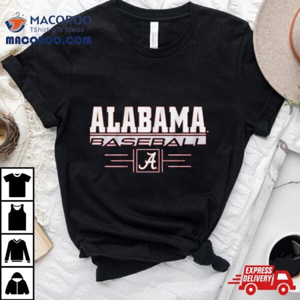 Alabama Baseball Stack University Of Alabama Logo Shirt