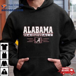 Alabama Baseball Stack University Of Alabama Logo Tshirt