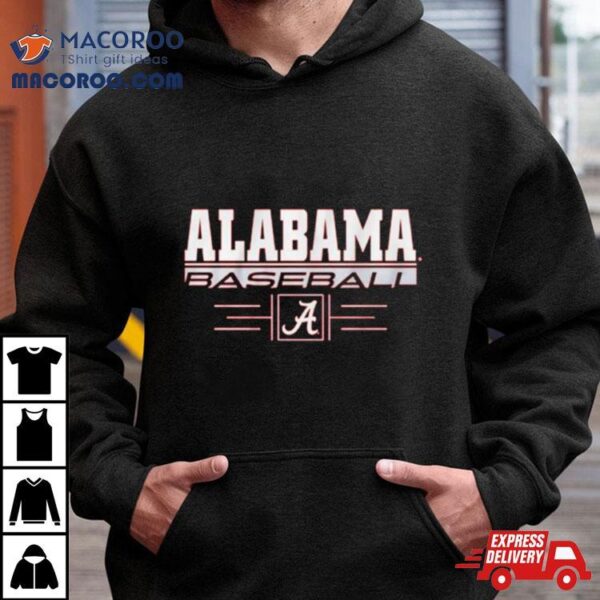 Alabama Baseball Stack University Of Alabama Logo Shirt