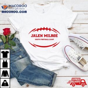 Alabama Crimson Jalen Milroe Youth Football Camp Tshirt