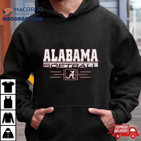 Alabama Softball Stack University Of Alabama Logo Shirt