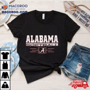 Alabama Softball Stack University Of Alabama Logo Tshirt