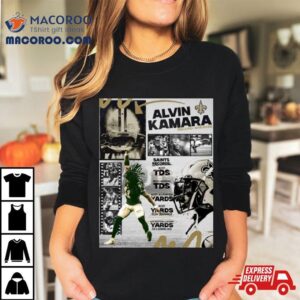 Alvin Kamara Record Breaker Of New Orleans Saints With Many Incredible Stats T Shirt