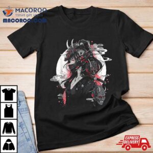 Anime Girl Gothic Waifu Japanese Kawaii Otaku Oni Mask Tshirt