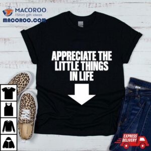 Appreciate The Little Things In Life Tshirt