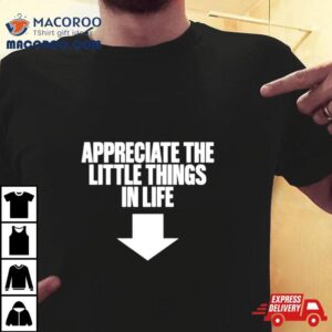 Appreciate The Little Things In Life Tshirt