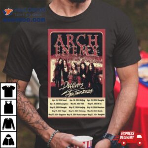 Arch Enemy Deceivers Asia Tour 2024 Shirt