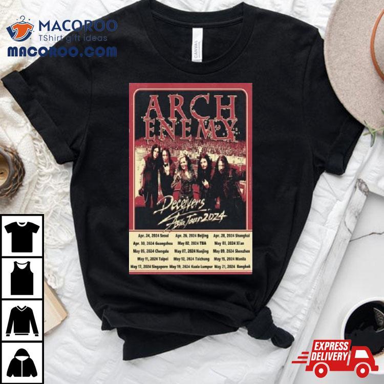 Arch Enemy Deceivers Asia Tour 2024 Shirt Arch Enemy Deceivers Asia Tour 2024 Shirt