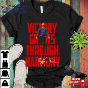 Arsenal Coach Mikel Arteta Victory Grows Through Harmony Signatures Tshirt