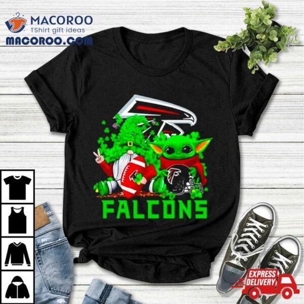 Atlanta Falcons Baby Yoda Happy St.patrick’s Day Shamrock Shirt