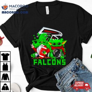 Atlanta Falcons Baby Yoda Happy St Patrick Rsquo S Day Shamrock Tshirt