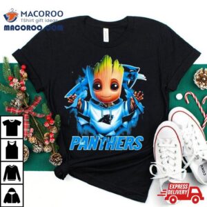 Baby Groot Blood Inside Me Carolina Panthers Tshirt