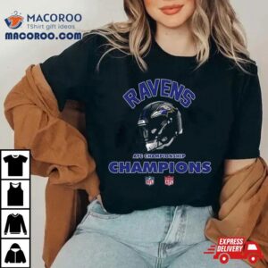 Baltimore Ravens Afc Championship Season Nfl Super Bowl Lvii Merchandise Helmet Winners Tshirt