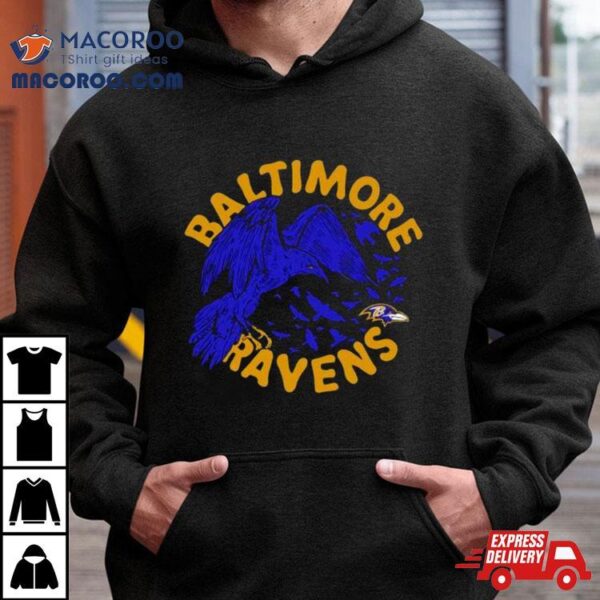 Baltimore Ravens Powerful Ravens Mascot Shirt