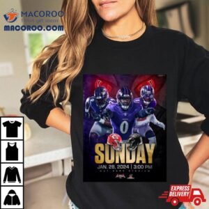 Baltimore Ravens Versus Kansas City Chiefs Afc Championship Nfl Playoffs Jan Th Tshirt