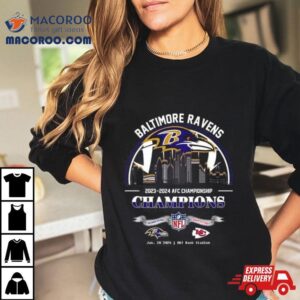 Baltimore Ravens Winners Season Afc Championship Nfl Divisional Skyline Tshirt