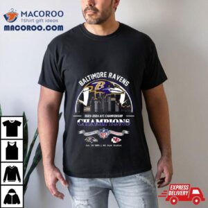 Baltimore Ravens Winners Season Afc Championship Nfl Divisional Skyline Tshirt