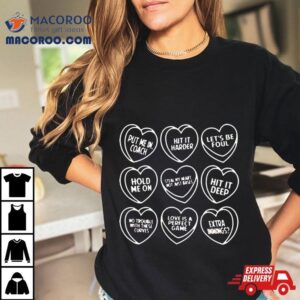 Baseball Candy Hearts Tshirt