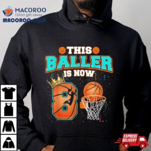 Basketball Boys Th Birthday This Baller Is Now Tshirt