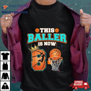 Basketball Boys Th Birthday This Baller Is Now Tshirt