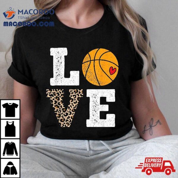 Basketball Love Girls Kids Shirt