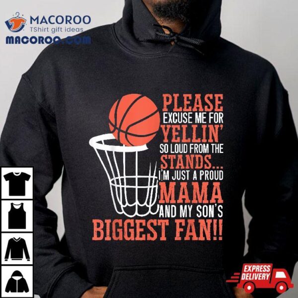 Basketball Mama Player Hoop Junkie Mothers Day Mom Shirt