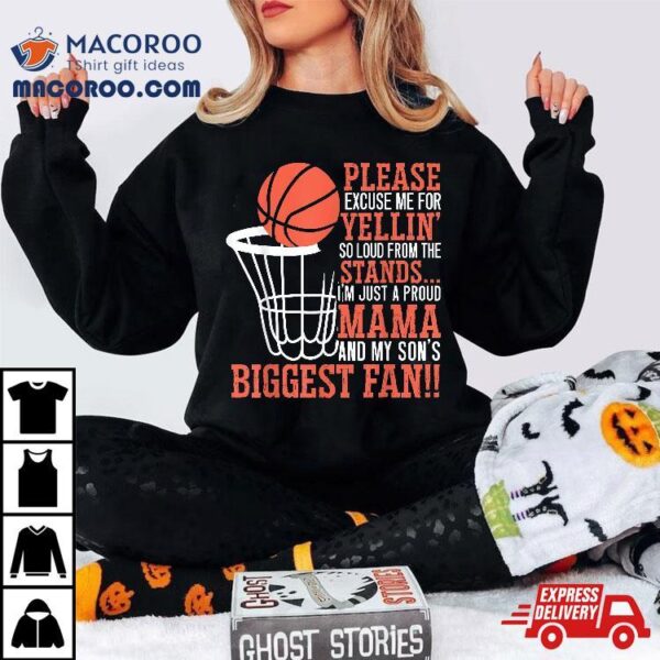 Basketball Mama Player Hoop Junkie Mothers Day Mom Shirt