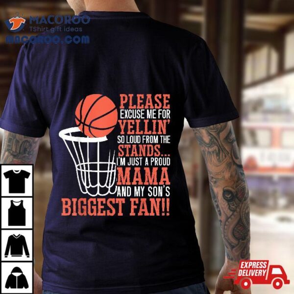 Basketball Mama Player Hoop Junkie Mothers Day Mom Shirt