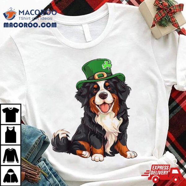 Bernese Mountain Shamrock Hat Saint Patricks Day Dog Gifts Shirt