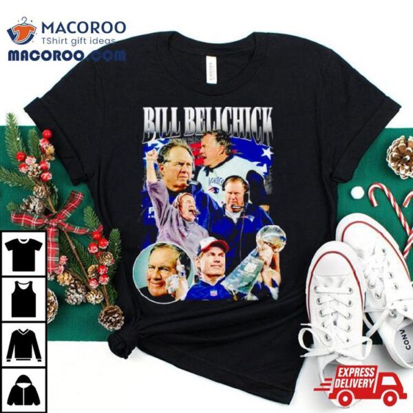 Bill Belichick New England Patriots Graphic Vintage Shirt