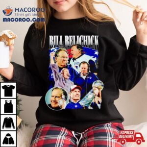 Bill Belichick New England Patriots Graphic Vintage Tshirt