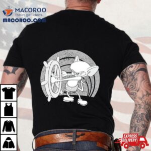 Brain And Steamboat Willie Mashup Shirt