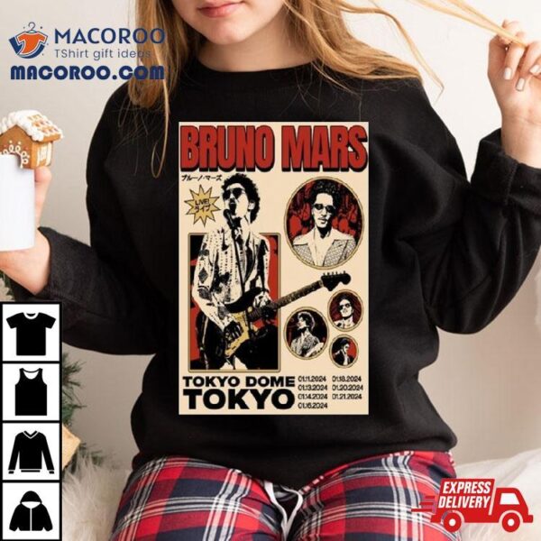 Bruno Mars Concert Tokyo Dome 2024 T Shirt