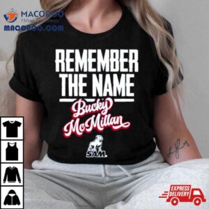 Bucky Mcmillan Remember The Name Tshirt