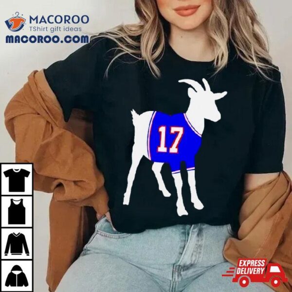 Buffalo Bills Josh Allen 17 Goat Shirt