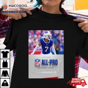 Buffalo Bills Taron Johnson Cb Season Nfl Associated Press All Pro Second Team Tshirt