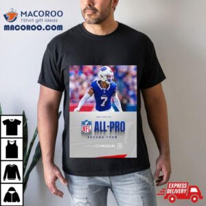 Buffalo Bills Taron Johnson Cb Season Nfl Associated Press All Pro Second Team Tshirt