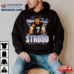 C J Stroud Houston Space City Finest Football Signature Tshirt