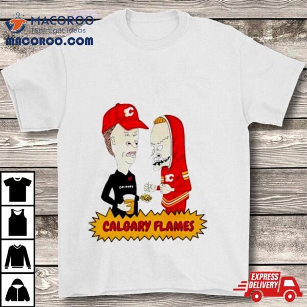 Calgary Flames Beavis And Butt Head T Shirt