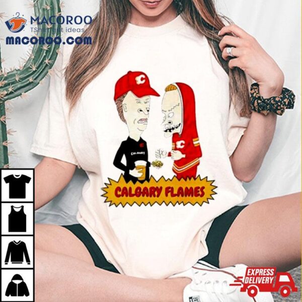 Calgary Flames Beavis And Butt Head T Shirt