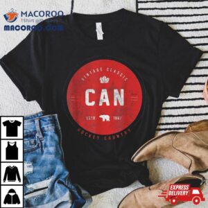 Canada Hockey Eh Team Maple Leaf Retro Vintage Classic Tshirt