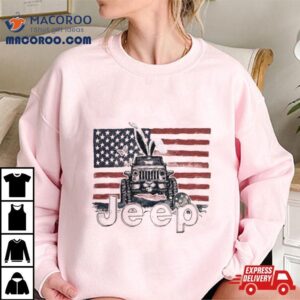 Car Rabbit Jeep Easter American 2024 Shirt