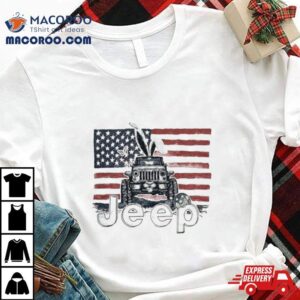 Car Rabbit Jeep Easter American Tshirt